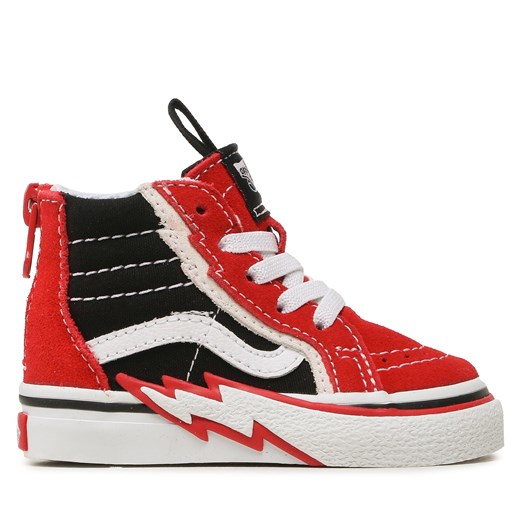 Sneakersy Vans Sk8-Hi Zip Bolt VN000BVKREB1 Red/Black ze sklepu eobuwie.pl w kategorii Trampki dziecięce - zdjęcie 170956635