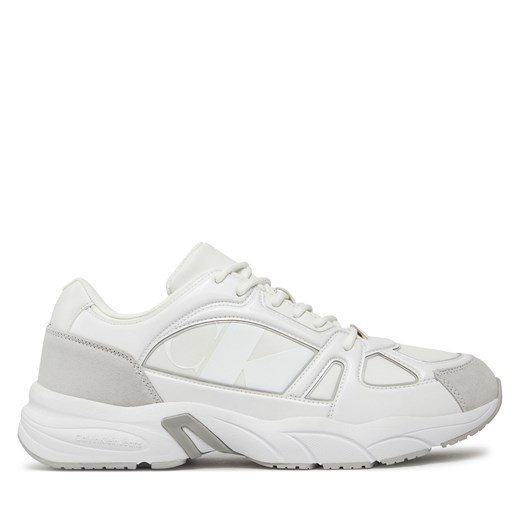 Sneakersy Calvin Klein Jeans Retro Tennis Low Mix Nbs Lum YM0YM00882 Bright White/Oyster Mushroom 01V ze sklepu eobuwie.pl w kategorii Buty sportowe męskie - zdjęcie 170956739