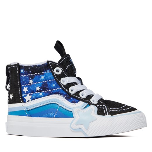 Sneakersy Vans Sk8-Hi Zip Rainbow Star VN000BVNY611 Black/Blue ze sklepu eobuwie.pl w kategorii Trampki dziecięce - zdjęcie 170957026