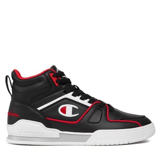 Sneakersy Champion Mid Cut Shoe 3 Point Mid S22119-KK002 Nbk/Wht/Red ze sklepu eobuwie.pl w kategorii Trampki męskie - zdjęcie 170957035