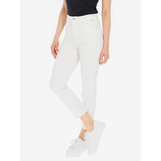 Bawełniane białe jeansy damskie L'AF Dalia ze sklepu Eye For Fashion w kategorii Jeansy damskie - zdjęcie 170957767