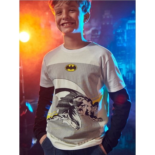 Sinsay - Koszulka Batman - biały ze sklepu Sinsay w kategorii T-shirty chłopięce - zdjęcie 170958898
