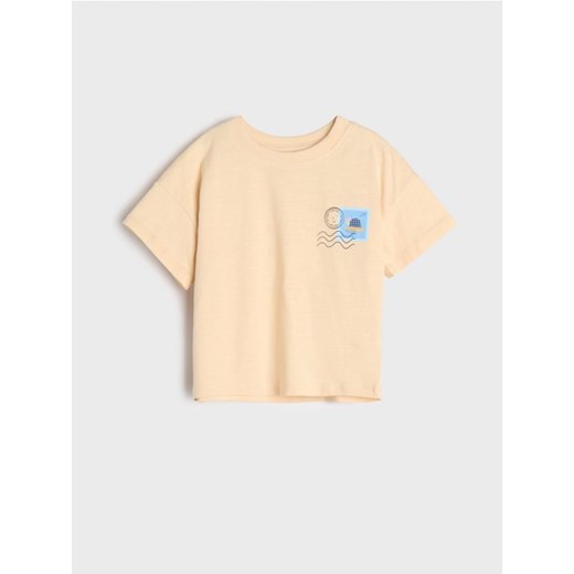 Sinsay - Koszulka - kremowy ze sklepu Sinsay w kategorii Koszulki niemowlęce - zdjęcie 170958939