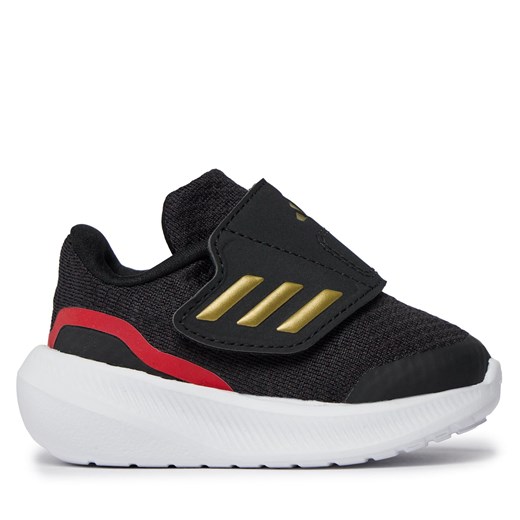 Sneakersy adidas RunFalcon 3.0 Hook-and-Loop Shoes IG5390 Czarny ze sklepu eobuwie.pl w kategorii Buty sportowe dziecięce - zdjęcie 170960519