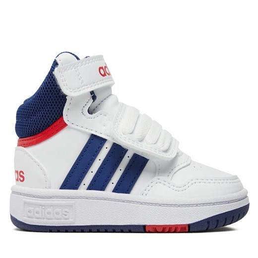 Sneakersy adidas Hoops Mid GZ9650 Biały ze sklepu eobuwie.pl w kategorii Buty sportowe dziecięce - zdjęcie 170961769