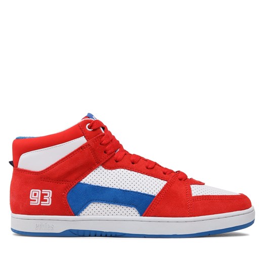 Sneakersy Etnies Mc Rap Hi 4101000565 Czerwony ze sklepu eobuwie.pl w kategorii Trampki męskie - zdjęcie 170962536