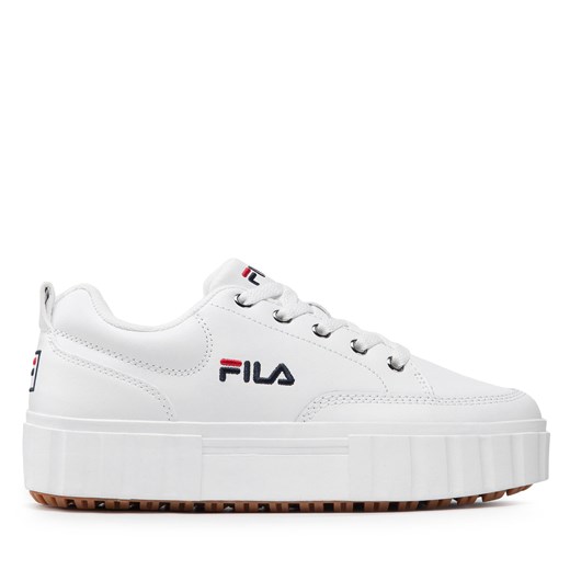 Sneakersy Fila Sandblast L Wmn FFW0060.10004 Biały ze sklepu eobuwie.pl w kategorii Trampki damskie - zdjęcie 170963829