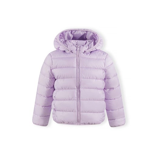Lekka kurtka z odpinanym kapturem dla dziewczynki- fioletowa ze sklepu 5.10.15 w kategorii Kurtki dziewczęce - zdjęcie 170964136