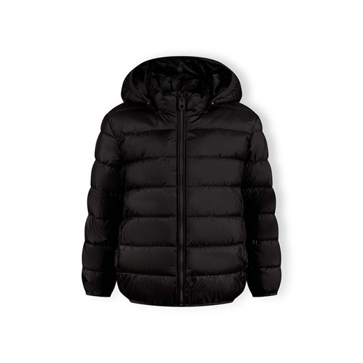 Lekka ocieplana kurtka przejściowa dla chłopca z kapturem- czarna ze sklepu 5.10.15 w kategorii Kurtki chłopięce - zdjęcie 170964346