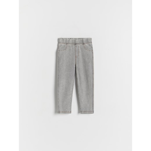 Reserved - Denimowe legginsy - jasnoszary ze sklepu Reserved w kategorii Spodnie chłopięce - zdjęcie 170965525