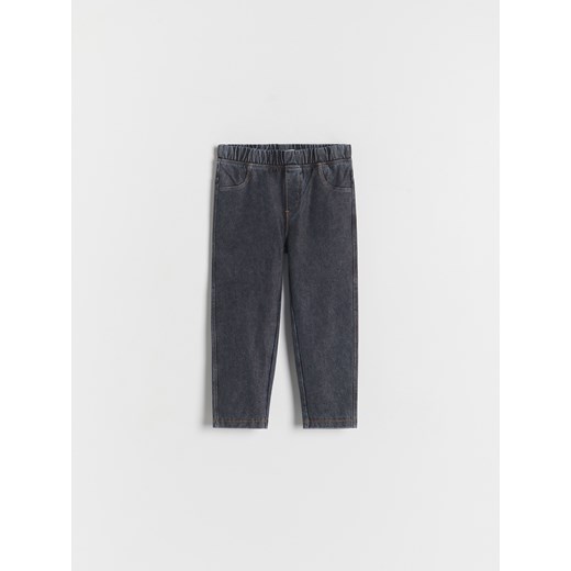 Reserved - Denimowe legginsy - ciemnoszary ze sklepu Reserved w kategorii Spodnie chłopięce - zdjęcie 170965529
