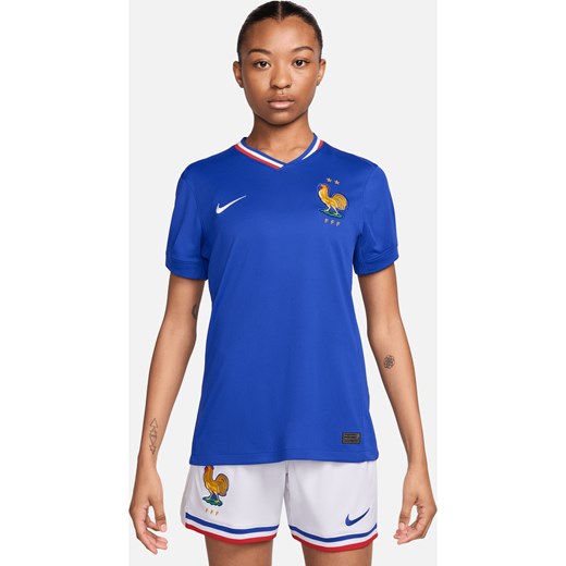 Damska koszulka piłkarska Nike Dri-FIT FFF (drużyna damska) Stadium 2024/25 (wersja domowa) – replika - Niebieski ze sklepu Nike poland w kategorii Bluzki damskie - zdjęcie 170966467