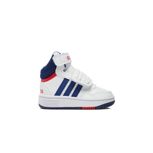 adidas Sneakersy Hoops Mid GZ9650 Biały ze sklepu MODIVO w kategorii Buty sportowe dziecięce - zdjęcie 170968829