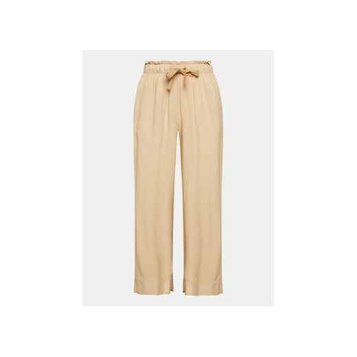 Deha Spodnie materiałowe A00635 Beżowy Regular Fit ze sklepu MODIVO w kategorii Spodnie damskie - zdjęcie 170969187