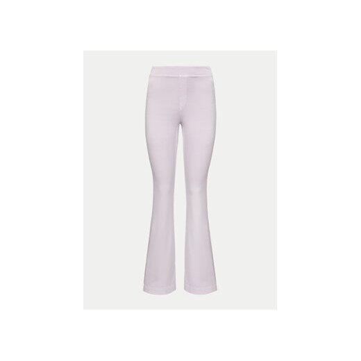 Deha Spodnie materiałowe D02557 Fioletowy Slim Fit ze sklepu MODIVO w kategorii Spodnie damskie - zdjęcie 170969705