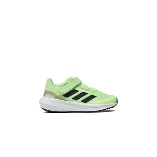 adidas Sneakersy RunFalcon 3.0 Elastic Lace Top Strap IF8586 Zielony ze sklepu MODIVO w kategorii Buty sportowe dziecięce - zdjęcie 170969706
