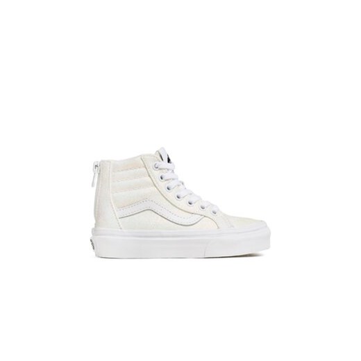 Vans Sneakersy Sk8-Hi Zip VN0005VSWHT1 Biały ze sklepu MODIVO w kategorii Trampki dziecięce - zdjęcie 170970576
