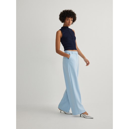 Reserved - Top na ramiączkach - granatowy Reserved L Reserved