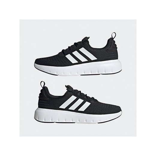 adidas Sneakersy &quot;Swift Run 23&quot; w kolorze czarno-białym 45 Limango Polska wyprzedaż