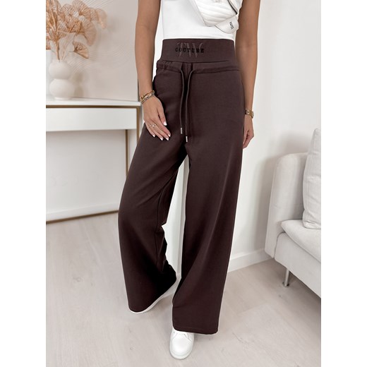 spodnie zeal ciemnobrązowe m/38 ze sklepu UBRA w kategorii Spodnie damskie - zdjęcie 170976746