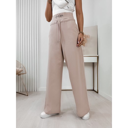 spodnie zeal beżowe l/40 ze sklepu UBRA w kategorii Spodnie damskie - zdjęcie 170976747