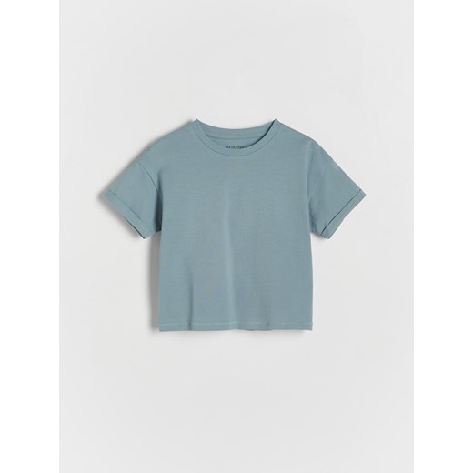 Reserved - T-shirt oversize - niebieski Reserved 80 (9-12 m.) Reserved