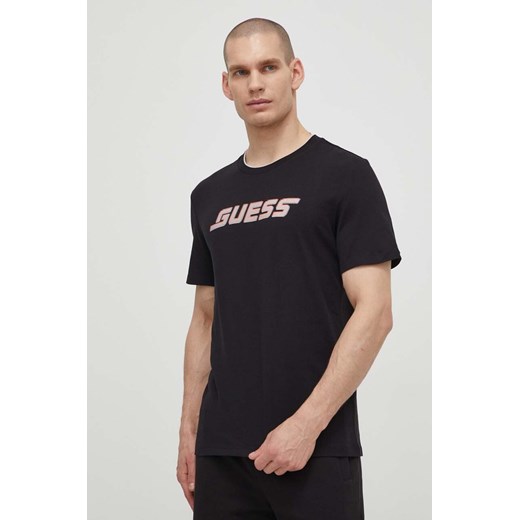 Guess t-shirt bawełniany EGBERT męski kolor czarny z nadrukiem Z4GI11 I3Z14 ze sklepu ANSWEAR.com w kategorii T-shirty męskie - zdjęcie 170979426