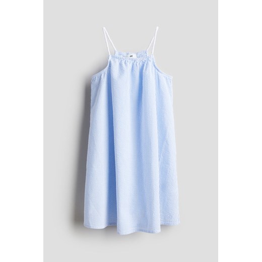 H & M - Bawełniana sukienka - Niebieski ze sklepu H&M w kategorii Sukienki dziewczęce - zdjęcie 170979539