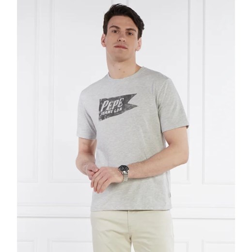 Pepe Jeans London T-shirt SINGLE CARDIFF | Regular Fit ze sklepu Gomez Fashion Store w kategorii T-shirty męskie - zdjęcie 170979699