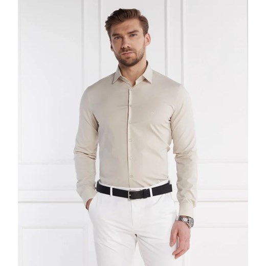 Koszula męska Calvin Klein z klasycznym kołnierzykiem casual wiosenna