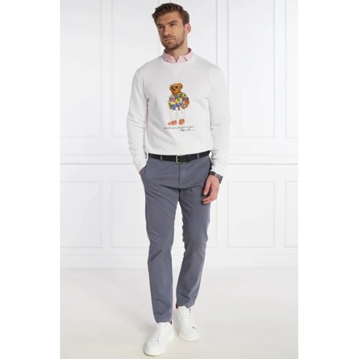 Bluza męska biała Polo Ralph Lauren z bawełny młodzieżowa