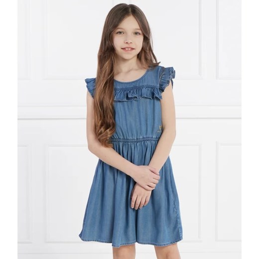 Guess Jeansowa sukienka TENCEL ze sklepu Gomez Fashion Store w kategorii Sukienki - zdjęcie 170980329
