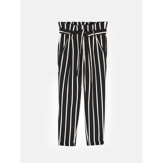 GATE Spodnie w paski z paskiem 34 ze sklepu gateshop w kategorii Spodnie damskie - zdjęcie 170981318