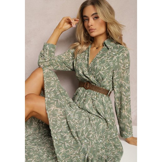 Zielona Sukienka Foligno ze sklepu Renee odzież w kategorii Sukienki - zdjęcie 170982865