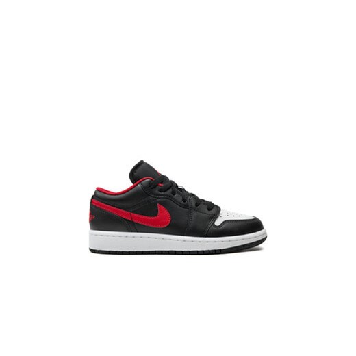 Nike Sneakersy Jordan 1 Low (GS) 553560 063 Czarny ze sklepu MODIVO w kategorii Trampki dziecięce - zdjęcie 170985038