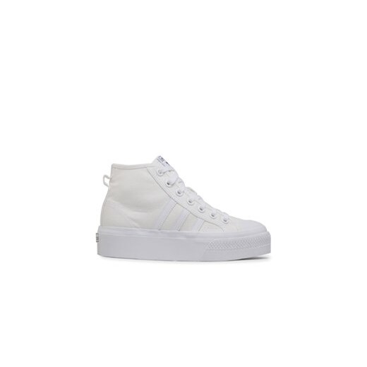 adidas Sneakersy Nizza Platform Mid W FY2782 Biały ze sklepu MODIVO w kategorii Trampki damskie - zdjęcie 170985799