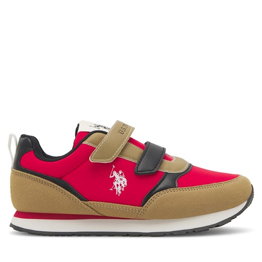 Sneakersy U.S. Polo Assn. NOBIK012A Czerwony ze sklepu eobuwie.pl w kategorii Buty sportowe dziecięce - zdjęcie 170987186