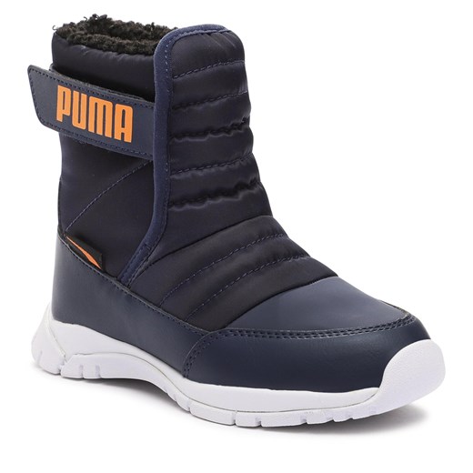 Śniegowce Puma Nieve WTR AC PS 380745 06 Peacoat-Vibrant Orange Puma 32.5 wyprzedaż eobuwie.pl