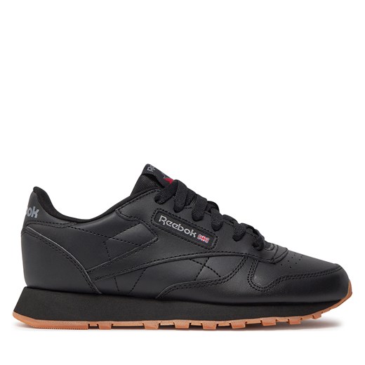 Sneakersy Reebok Classic Leather GZ6093 Czarny ze sklepu eobuwie.pl w kategorii Buty sportowe dziecięce - zdjęcie 170987697