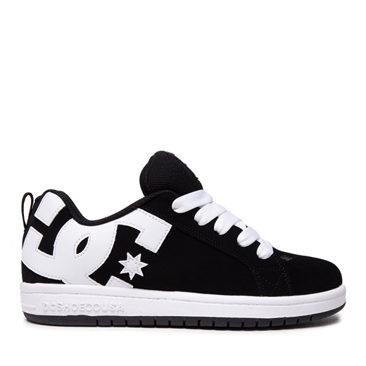 Sneakersy DC Court Graffik ADBS100207 Black/White(BKW) 31 wyprzedaż eobuwie.pl