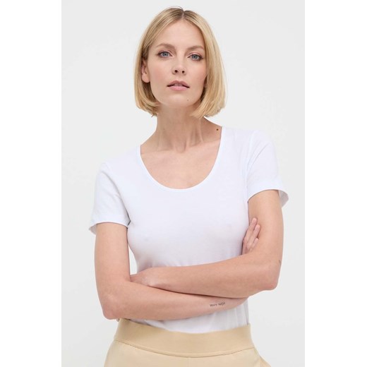 HUGO t-shirt 2-pack damski kolor biały 50469660 ze sklepu ANSWEAR.com w kategorii Bluzki damskie - zdjęcie 170989259