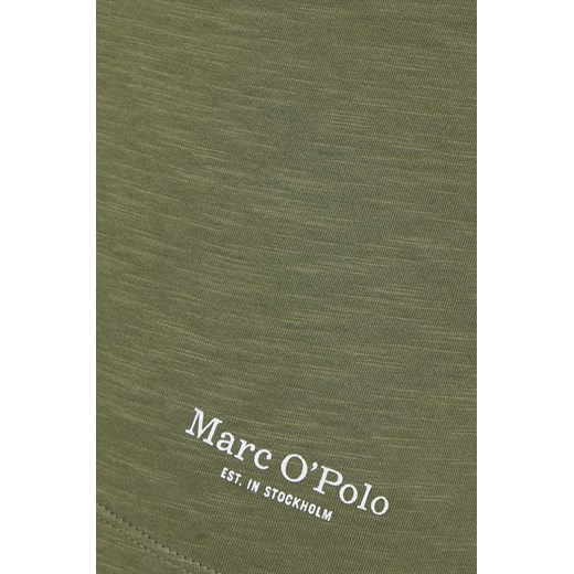 Marc O&apos;Polo t-shirt bawełniany kolor zielony gładki XL ANSWEAR.com