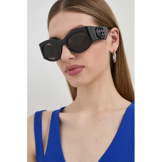 Gucci okulary przeciwsłoneczne damskie kolor czarny Gucci 53 ANSWEAR.com