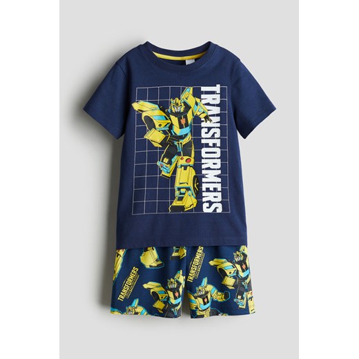 H & M - Piżama we wzory - Niebieski ze sklepu H&M w kategorii Piżamy dziecięce - zdjęcie 170993476