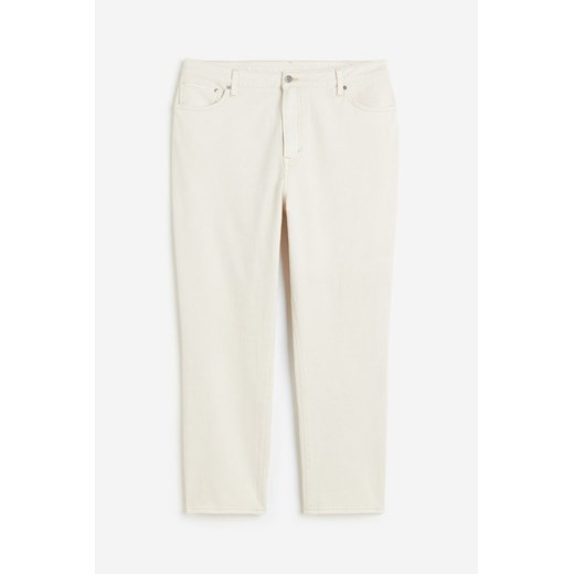 H & M - H & M+ Mom Ultra High Ankle Jeans - Biały ze sklepu H&M w kategorii Jeansy damskie - zdjęcie 170993498