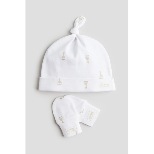 H & M - Komplet 2-częściowy - Biały ze sklepu H&M w kategorii Odzież dla niemowląt - zdjęcie 170993565