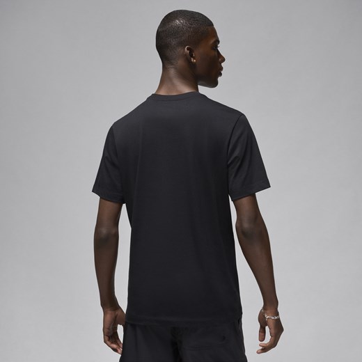 T-shirt męski czarny Jordan z krótkim rękawem 