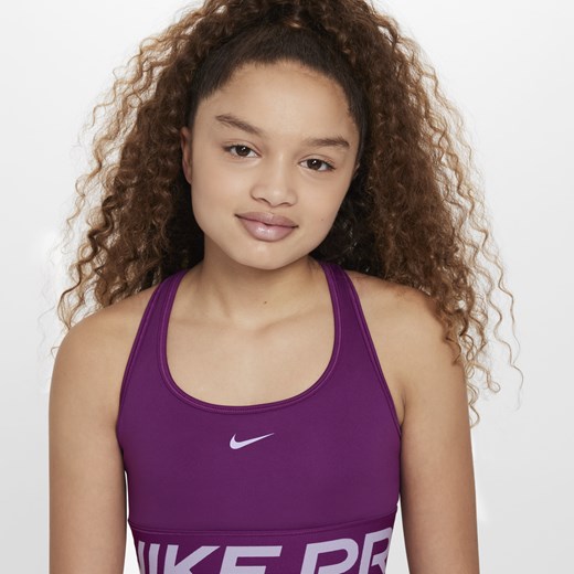 Dziewczęcy stanik sportowy Nike Pro Swoosh - Fiolet Nike XL Nike poland