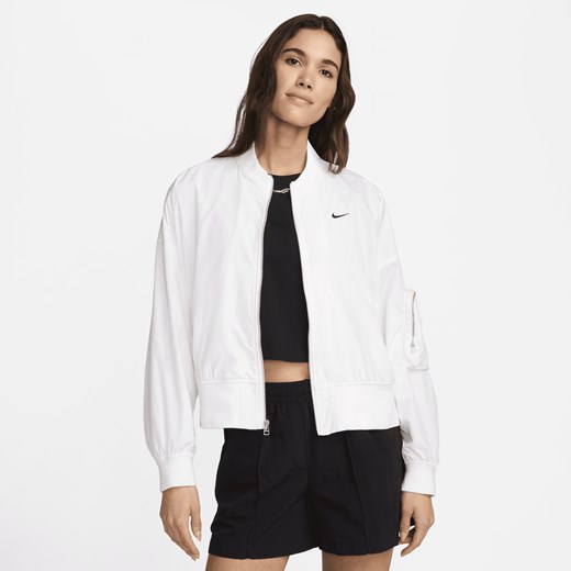 Damska oversizowa kurtka typu bomberka Nike Sportswear Essential - Biel Nike S (EU 36-38) Nike poland