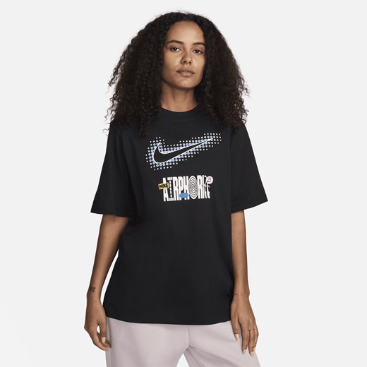 Bluzka damska Nike z krótkimi rękawami z okrągłym dekoltem 
